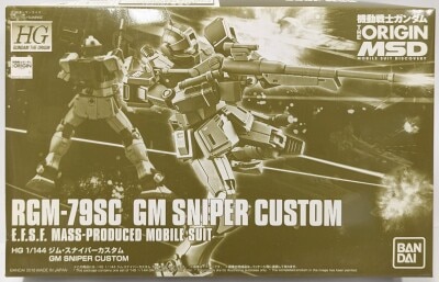 Bandai HG 1/144 Mobile Suit Gundam THE ORIGIN MSD GM Sniper Custom