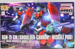 BANDAI SPIRITS HG 1/144 Mobile Suit Gundam MSD GM (Shoulder Cannon Equipped/Missile Pod Equipped) Bild 1