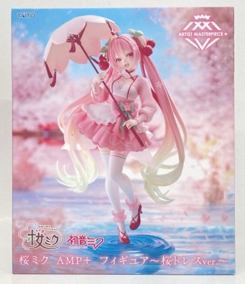 Taito AMP+ Figure Hatsune Miku Sakura Miku Sakura Dress Ver. 图片 1