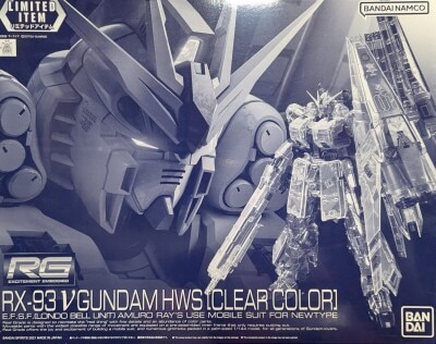 Bandai Spirits RG 1/144 Bandai Namco version ν (Nu) Gundam HWS Clear color Bild 1