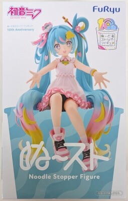 FuRyu Noodle Stopper Figure VOCALOID Hatsune Miku 10th Anniversary gambar 1