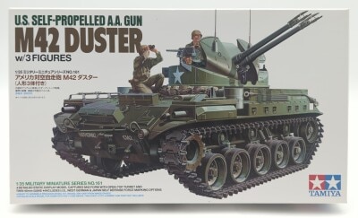 Tamiya 1/35 Military Miniature series No.161 America Self-Propelled Anti-Aircraft Gun M42 Duster (with 3 figures) 35161