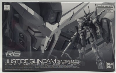 Bandai RG 1/144 Mobile Suit Gundam Seed Justice Gundam Deactive Mode Bandai Namco Version (Rated 15+)