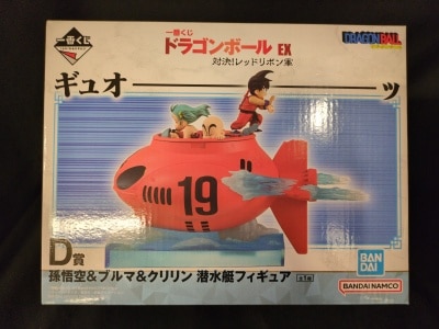 Bandai Spirits Ichiban Kuji Dragon Ball EX Showdown! Red Ribbon Army D-Prize: Son Goku, Bulma& Krilin Submarine Figure รูปภาพ 1