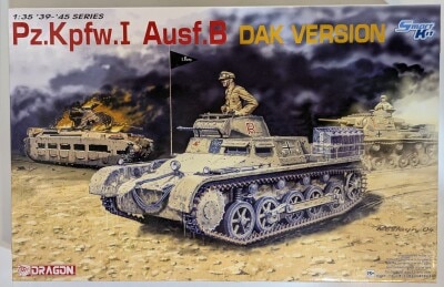 DRAGON 1/35 WW.II ドイツ軍 I号戦車B型 アフリカ軍団仕様 マジックトラック/インテリアパーツ付属 image 1