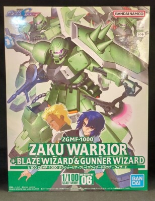 BANDAISPIRITS 1/100 Bandai Namco ZAKU Warrior + Blaze Wizard and Gunner Wizard 06