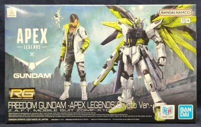 Bandai Spirits RG 1/144 APEX LEGENDS x GUNDAM Freedom Gundam EW-APEX LEGENDS Crypto Ver. image 1
