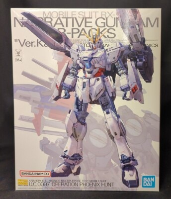 BANDAI SPIRITS MG 1/100 Mobile Suit Gundam NT (Narative) Narrative Gundam B-Packs Ver.Ka
