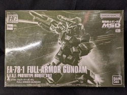 BANDAI SPIRITS HG 1/144 Mobile Suit Gundam MSD Full Armor Gundam image 1