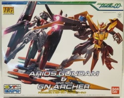 Bandai HG GUNDAM 00 1/144 Arios Gundam and GN Archer Clear Color version