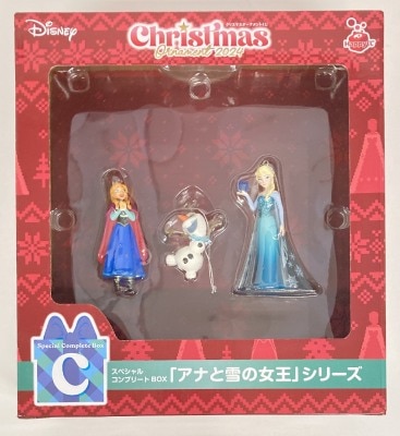 Sunny Side Up Happy Kuji DISNEY Christmas Ornament Kuji 2024 Special Complete Box Prize C. Frozen series