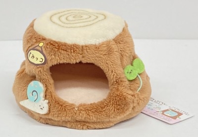 San-X X Tenori Plush Toy / Sumikko Gurashi Collection: Tree Stump / with Fake Snail