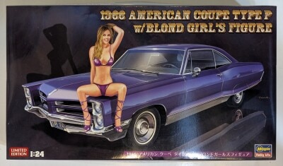 Hasegawa 1/24 1966 American Coupe Type P w/Blonde Girls Figure SP424 hình ảnh 1