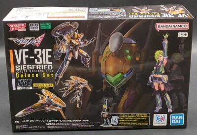 Bandai HG VF-31E Siegfried (zip fastener Mustang's Unit) Deluxe Set 12