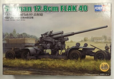 HOBBY BOSS 1/35 Fighting Vehicle: German 12.8cm Flak40 Anti-Aircraft Gun