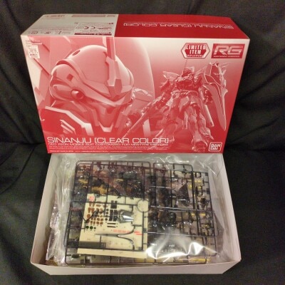 Bandai RG 1/144 Mobile Suit Gundam Unicorn Sinanju Clear Color LIMITED