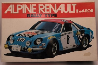 Bandai 1/20 Racing series No.4 Motorized Alpine Renault A110 Rally Type 8090