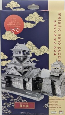 Tenyo Metallic Nano Puzzle Premium series Kumamoto Castle Renewal package