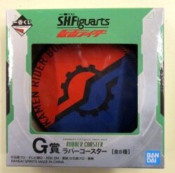 Bandai Spirits Ichiban Kuji SH Figuarts Kamen Rider G Prize Build Rider Crest Rubber Coaster image 1