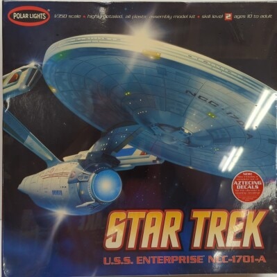 POLAR LIGHTS / ROUND 2 MODEL HIGH DETAILED ALL PLASTIC ASSEMBLY MODEL KIT USS ENTERPRISE NCC-1701-A 1/350