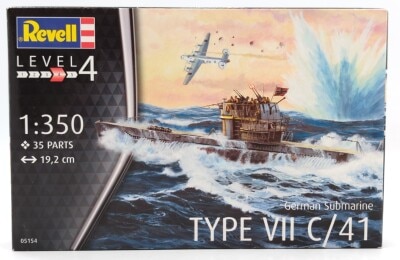 Revell 1/350 German Submarine Type VII C/41 05154 图片 1