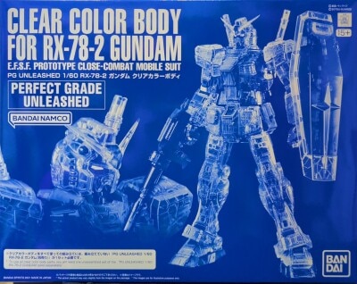 Bandai Spirits PG 1/60 Mobile Suit Gundam RX-78-2 Gundam Clear Color body gambar 1