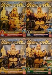 Bandai Minipla/Ressha Gattai EX Hyper Ressha Teio Ressha Sentai ToQger Complete 4 Type Set Hyper Ressha Teio