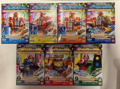 Bandai Mini-Pla/Ressha Gattai EX Rainbow Clear Special 2 Ressha Sentai ToQger Complete 7 Type Set Rainbow Clear Special 2