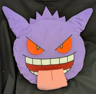 Bandai Spirits Face-Shaped Plush Backpack: Pokemon Gengar ( Tongue-Out Version)