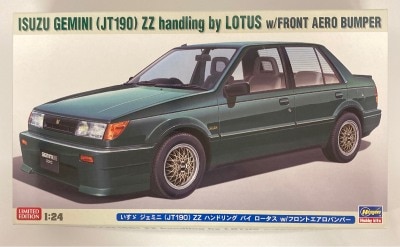 Hasegawa 1/24 Isuzu Gemini (JT190) ZZ Handling by Lotus w/ front Aero bumper 20709