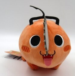 FuRyu Pochita Plush Stuffed Toy with mouth opened