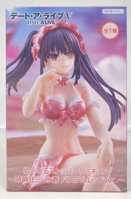 FuRyu Noodle Stopper Figure Date A Live V Kurumi Tokisaki Swimsuit Pastel Red Ver.