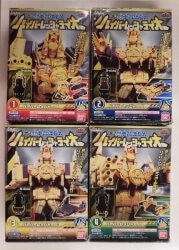 Bandai Minipla/Ressha Gattai EX Hyper Ressha Teio Ressha Sentai ToQger Complete 4 Type Set Hyper Ressha Teio gambar 1