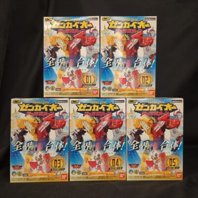 Bandai Minipla/Zenkai Gattai series 01 Zenkaioh Juragaoon Kikai Sentai Zenkaiger Complete 5 Piece Set Minipla/Zenkai Gattai series 01 Zenkaioh Juragaoon