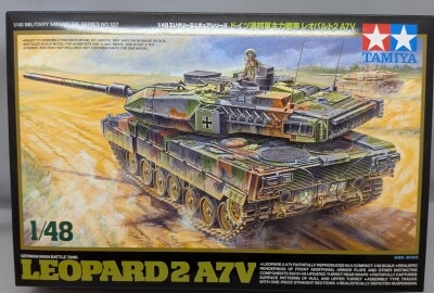 Tamiya 1/48 Military Miniature German Federal Army Main Battle Tank Tank Leopard 2 A7V 107