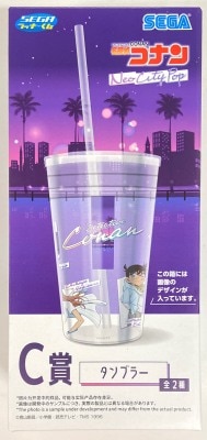 Sega Fairy Lucky Kuji Detective Conan (Case Closed) Neo City Pop C-Prize Meeting(Clear) Tumbler