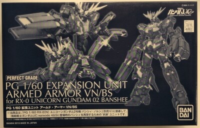 Bandai PG 1/6 0 Mobile Suit Gundam Unicorn Banshee Expansion Unit Armed Armor VN/BS