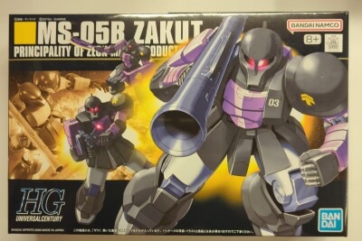 Bandai Spirits HGUC 1/144 Bandai Namco Zaku I Black Tri-Stars Specification 8+ Label 068
