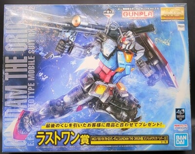 Bandai Spirits Ichiban Kuji Mobile Suit Gundam Gunpla Ver.2.0 Ver.2.0 Last One Prize MGRX-78-02 Gundam THE ORIGIN Edition [Solid Clear/Reverse