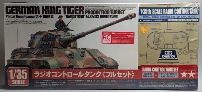 Tamiya 1/35 Radio Control Tank RC Full set German Heavy Tank King Tiger Henschel Turret Full set MC-03 imagen 1