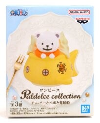 Bandai Spirits Paldolce collection Chopper, Bepo and the Pirate Crew Law's Submarine-shaped Pudding Cup C