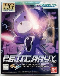 Bandai HG PETIT`GGUY Petit'Gguy Tieria Erde purple and placards 1/144