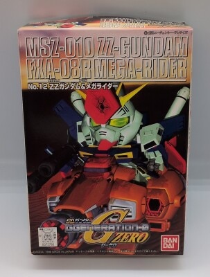 Bandai BB Senshi/G Generation G Zero SD Gundam GGENERATION-0 ZZ-Gundam and Mega Rider G12