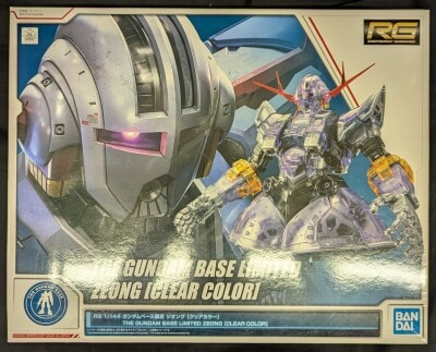 Bandai Spirits RG 1/144 Gundam Base Limited Bandai Spirits Edition Zeong Clear Color