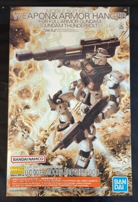 BANDAISPIRITS MG 1/100 Bandai Namco Weapon and Armor Hanger for Full Armor Gundam Ver.Ka