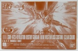 Bandai Spirits HG COSMIC ERA 1/144 Bandai Namco Destiny Gundam (Heine's Custom) [Clear Color] LIMITED gambar 1