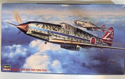 하세가와 1/48 가와사키 Ki-61 Type 3 파이터 히엔 모델 1 D '244 비행대' 일본군 JT14