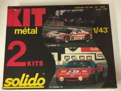 Solido 1/43 Metal Kit Ferrari 512 BB 2 Kits 5044