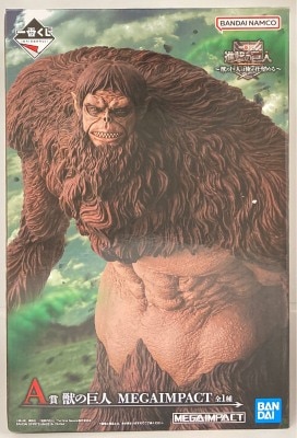 Bandai Spirits Ichiban Kuji Attack on Titan I'll Take Down the Beast Titan A-Prize Beast Titan MEGAIMPACT Figure รูปภาพ 1