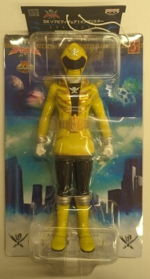 Banpresto DX Soft Vinyl Figure 1 in Blister : Kaizoku Sentai Gokaiger Gokai Yellow image 1